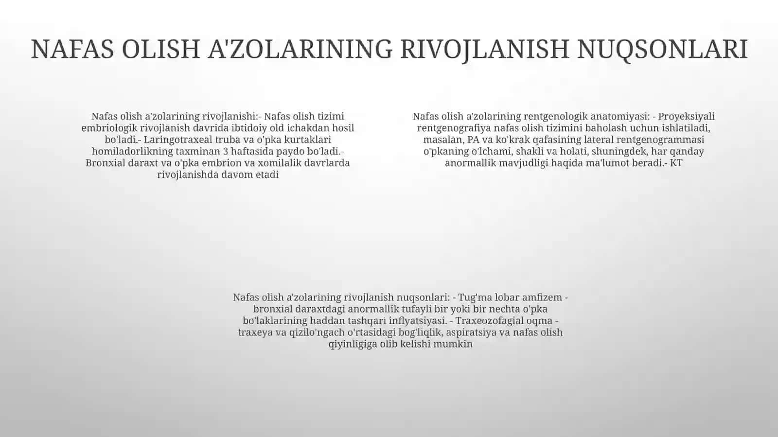 Nafas Olish Jarayoni.Nafas Olish A'Zolarinig Rentgenanatomiyasi Va Rivojlanish Nuqsonlari 3