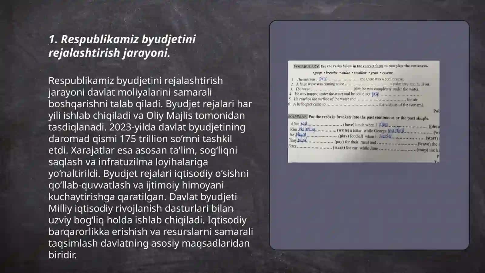 Procedure for forming the budget of the Republic of Uzbekistan 3