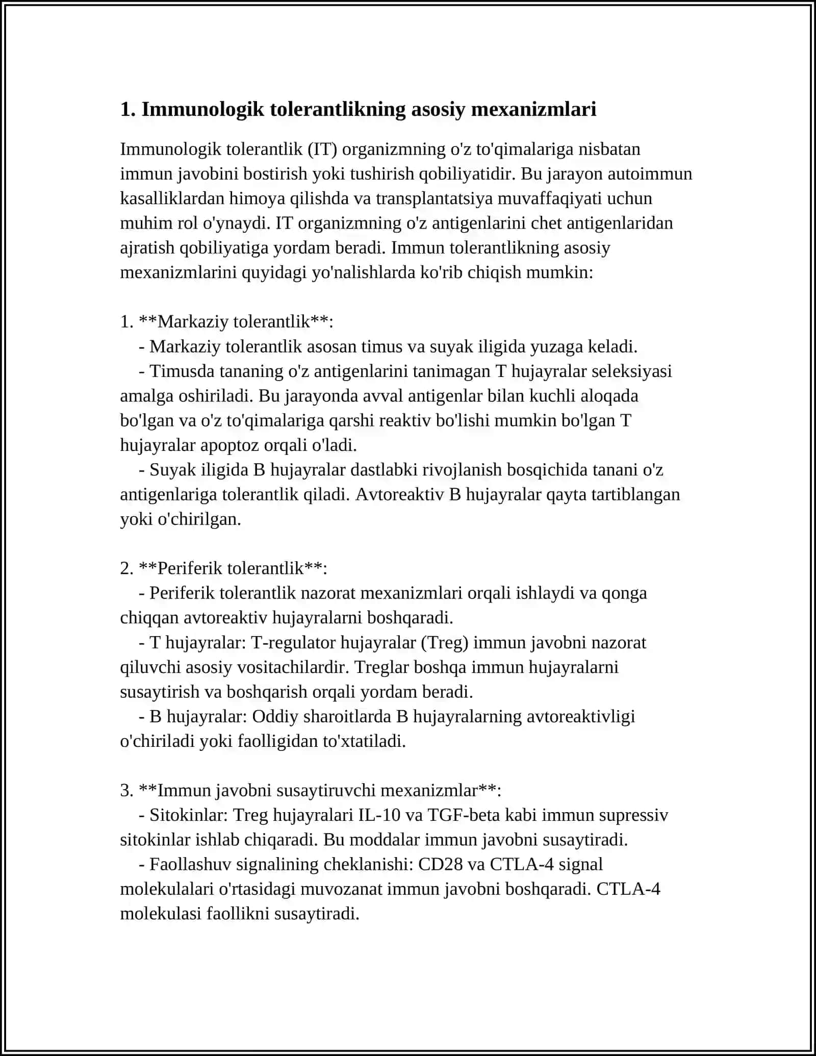 Immunologik Tolerantlik Nuqsonlari.Autoimmun Xastaliklar 3