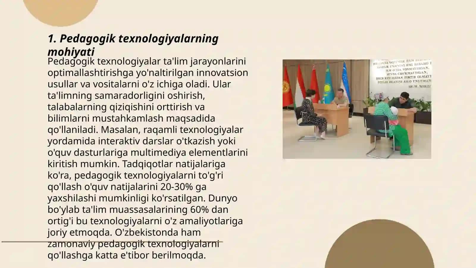 Oʻquvchilarda bilim, malaka,koʻnikma masalalarini tarkib topishida pedagogik texnologiyalarning roli 3