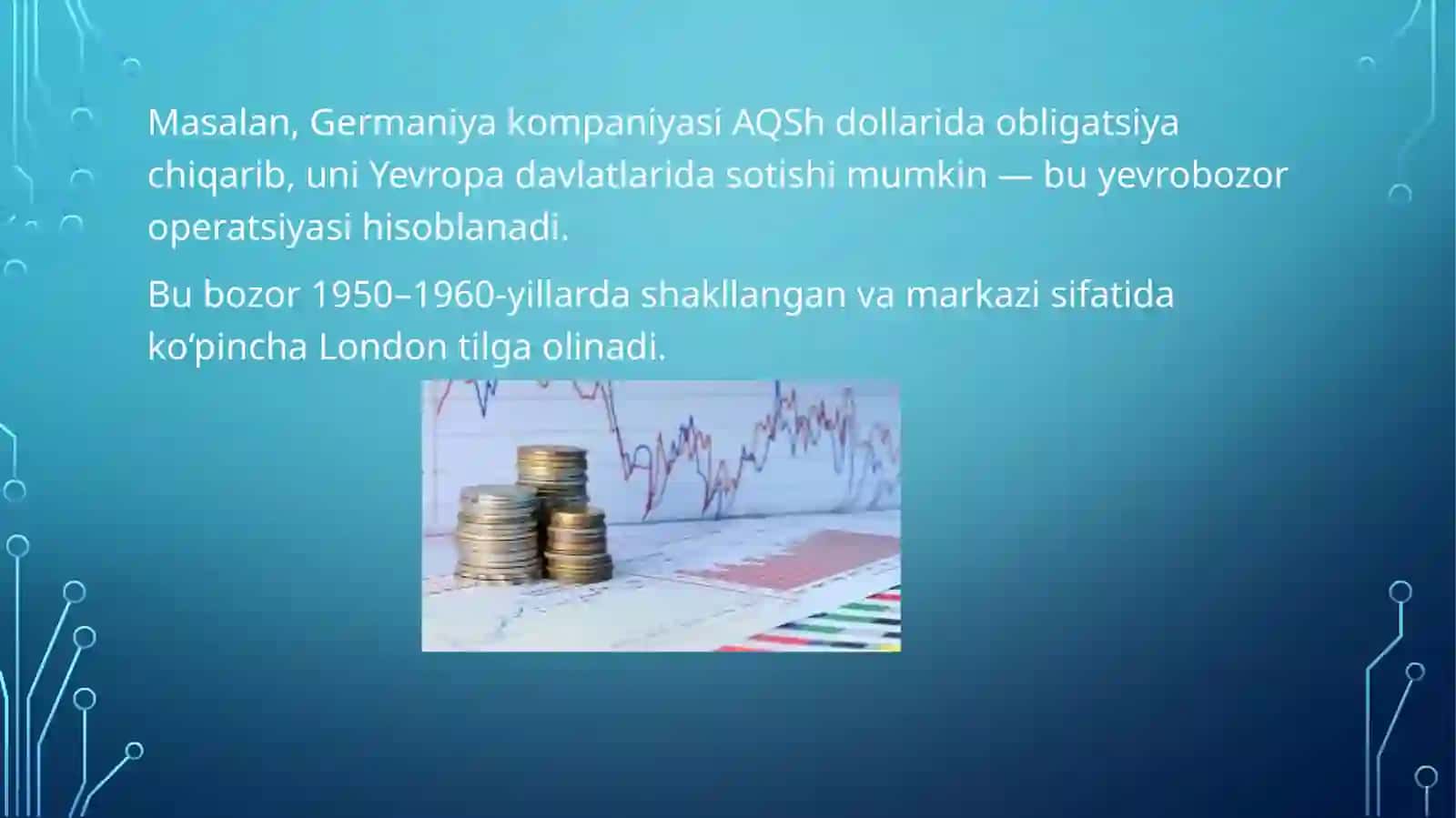 YEVROPA QIMMATLI QOG’OZLAR VA YEVRO OBLIGATSIYALAR BOZORI 3