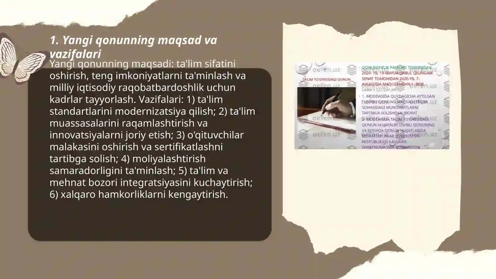 Ta'lim to'g'risidagi qonunni mazmun-mohiyati 3