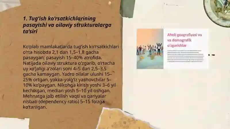 Demografik o’zgarishlar va ularning oilaviy hayotga ta’siri 3