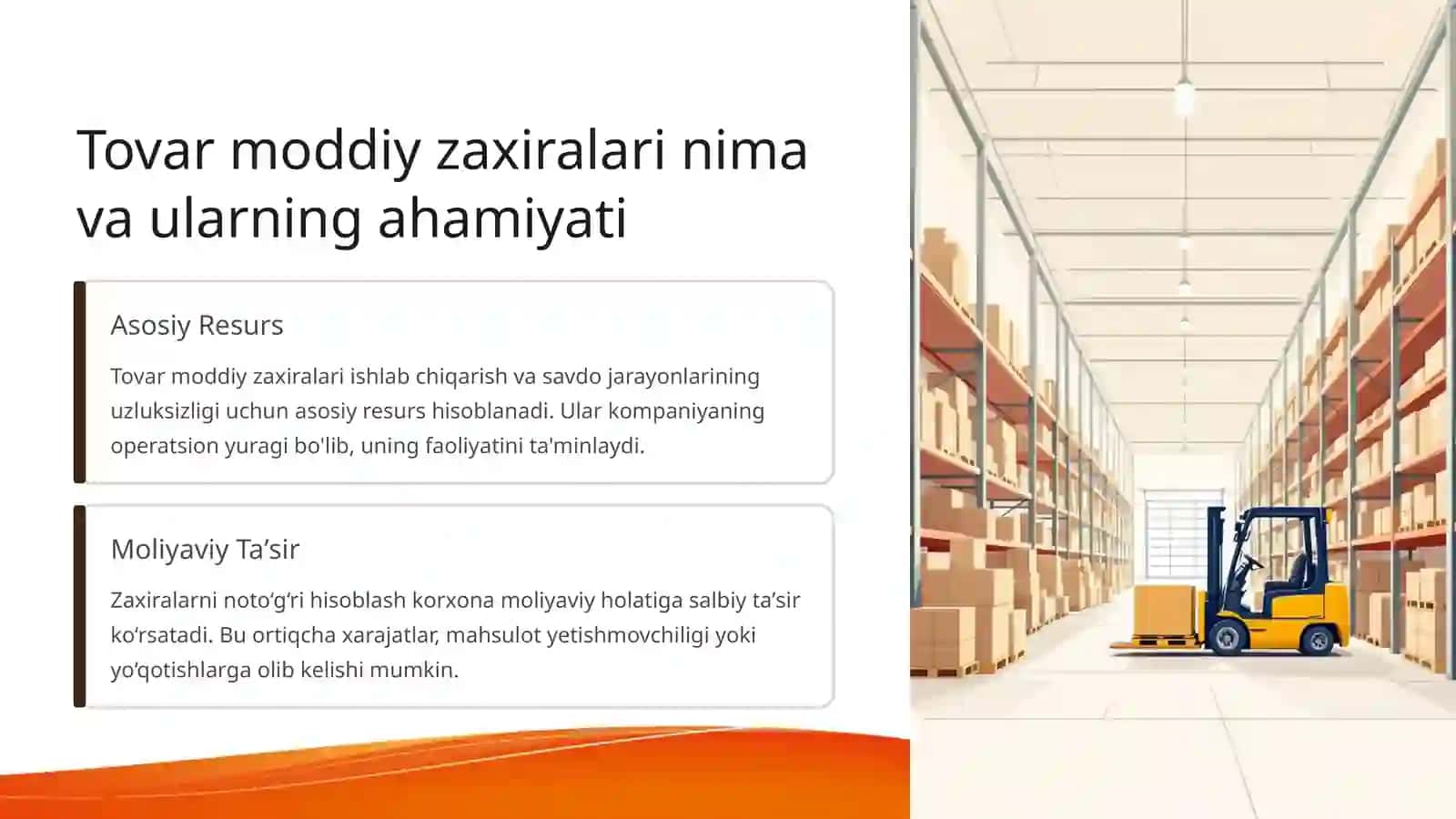 Tovar moddiy zaxiralarini qabul qilish va hisobga olish to‘g‘riligini tekshirish 3