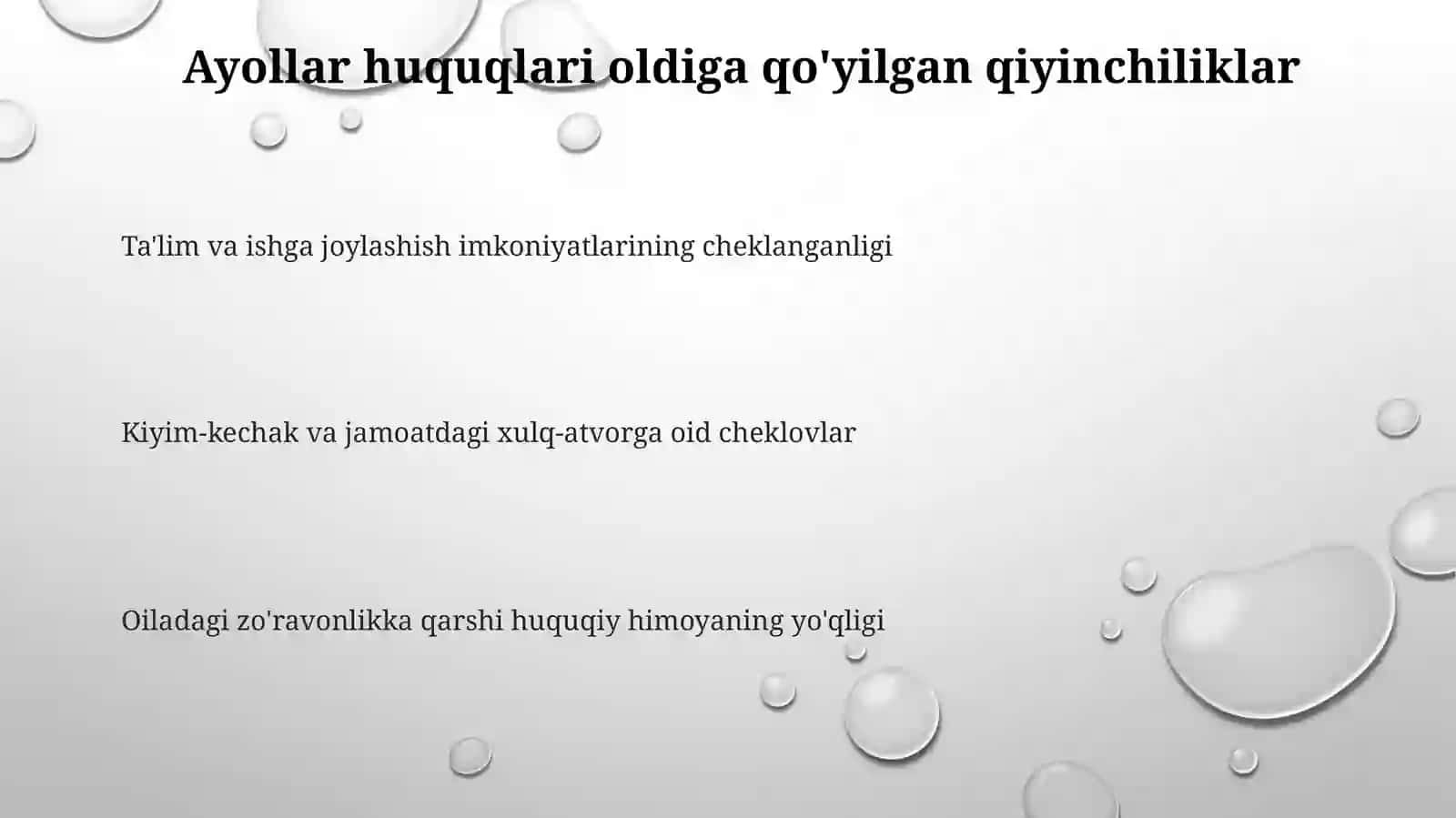 Chetnamlakatlar qonunchiligida ayollar huquqlari 3