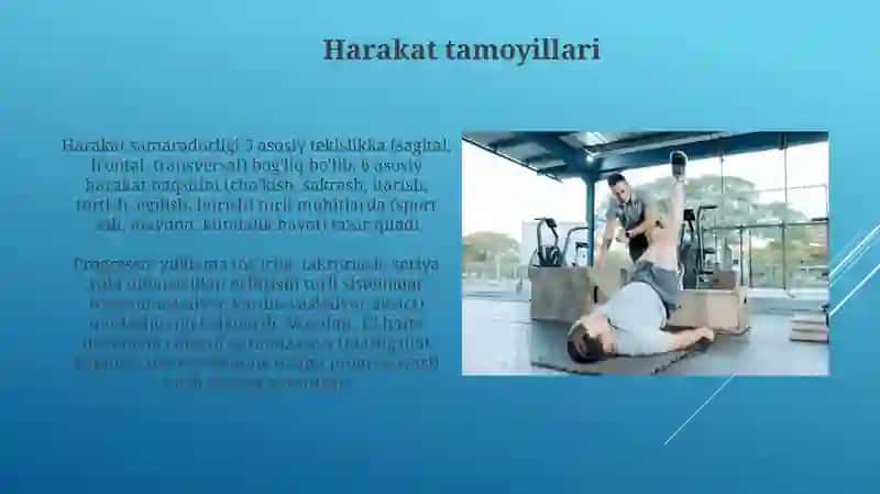 Harakatga oʻrgatish jarayonining asoslari 3