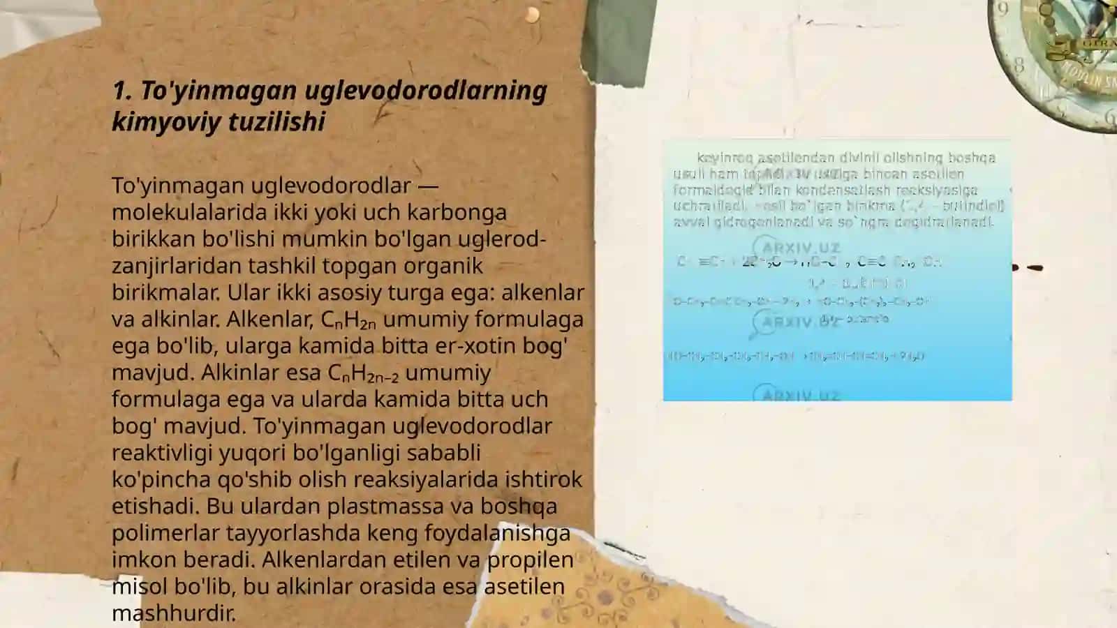 To'yinmagan uglevodorodlarning kimyoviy tuzilishi 3