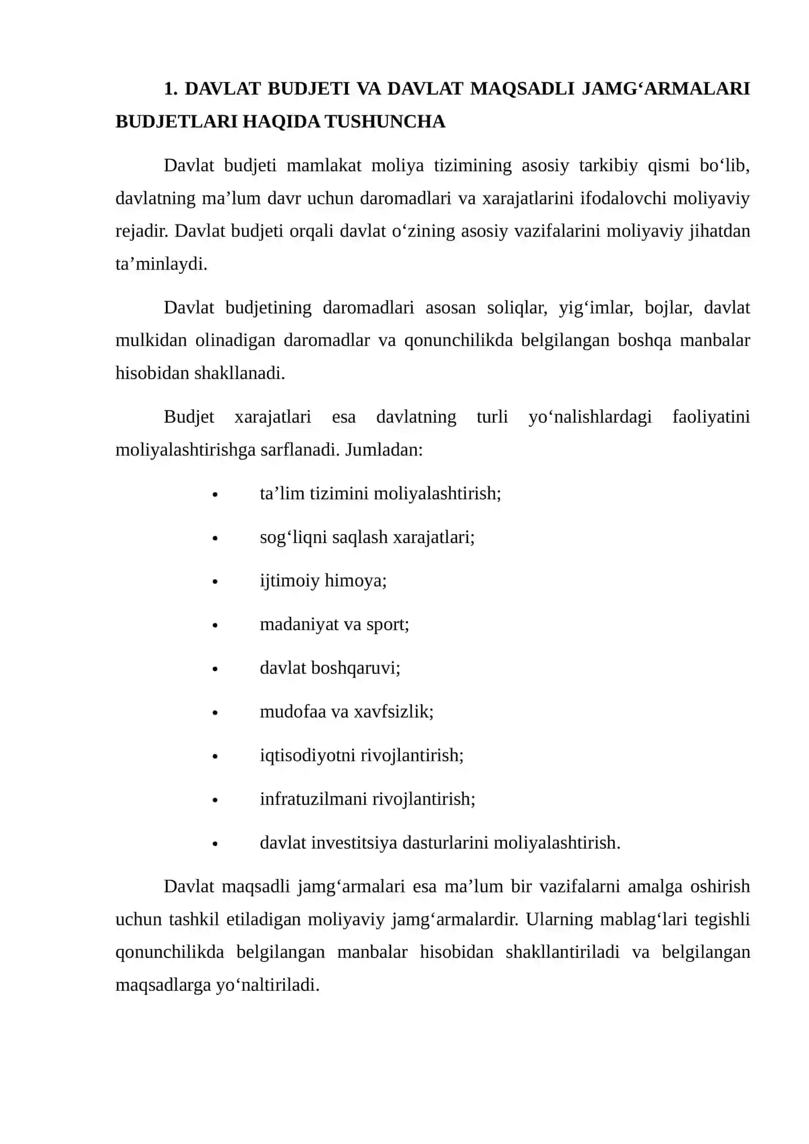 Davlat Budjeti va Davlat Maqsadli Jamg‘armalari Budjetlarining Ijrosi Bo‘yicha Budjet Hisobining Axborot Tizimlari va Ulardan Foydalanish 3