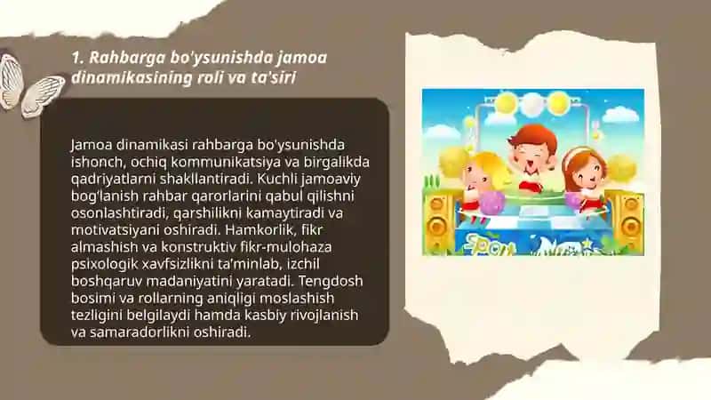 Rahbarga bo'ysunishda jamoaning ta'siri va ta'limda boshqaruv madaniyati 3