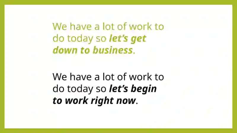 Business Idioms 3