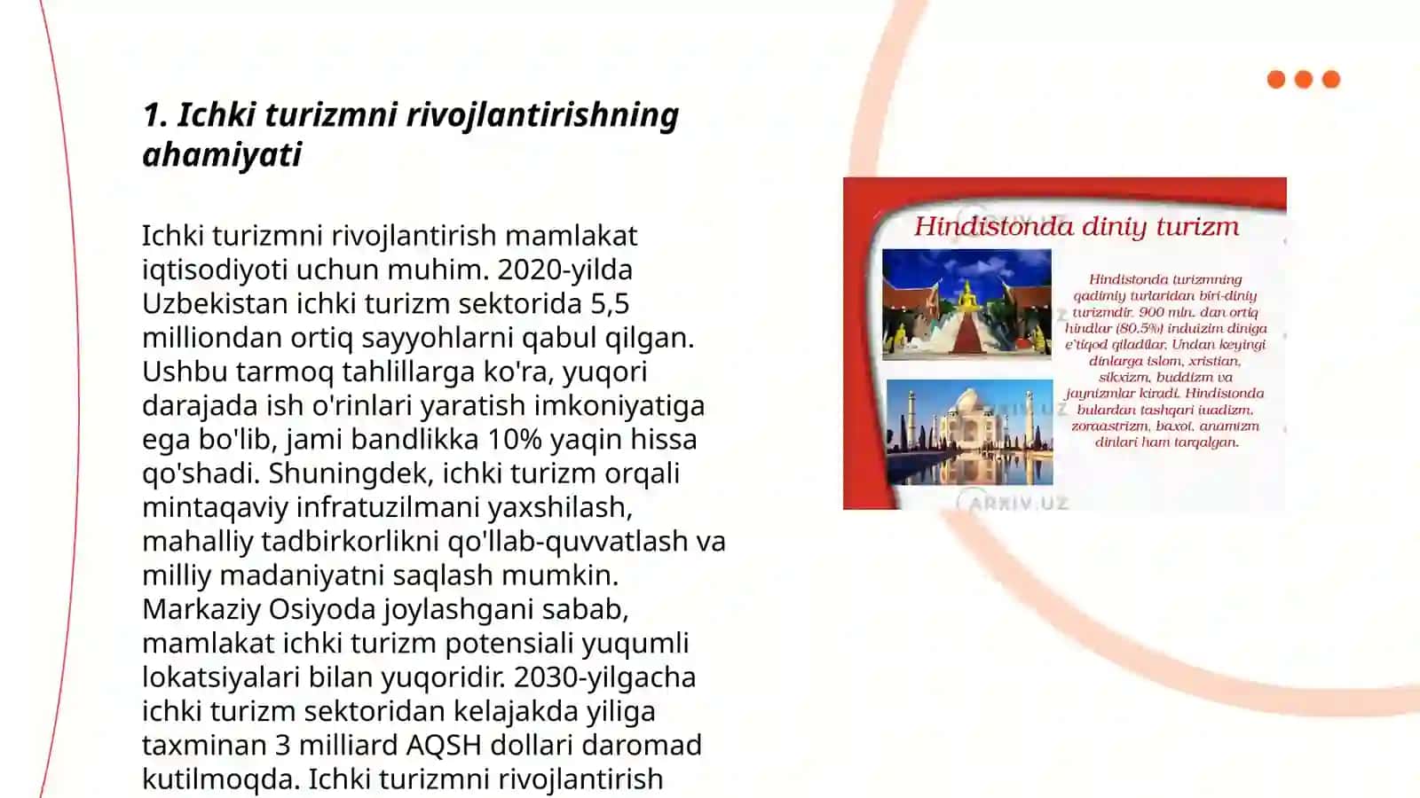 Ichki turizm va oilaviy tadbirkorlik 3