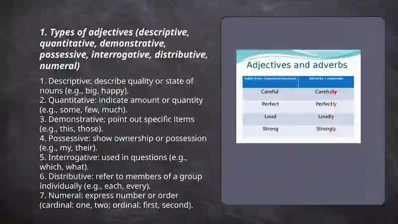 Adjactives and adverbs 3