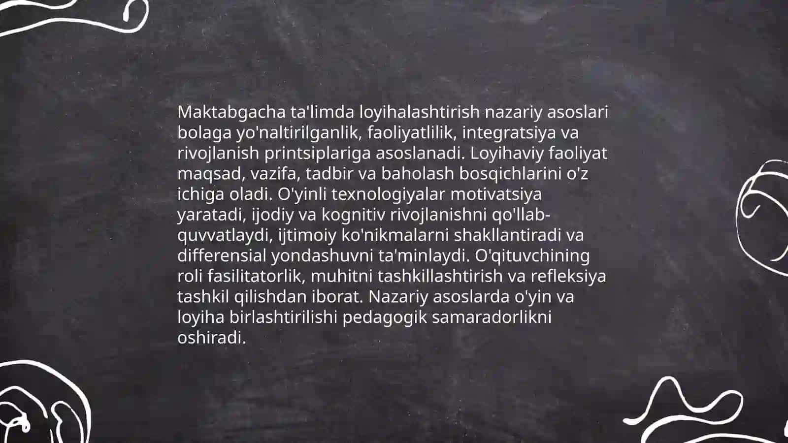 Maktabgacha taʼlimda loyihalashtirish. O‘yinli texnologiyalar va ularning funktsiyalari 3