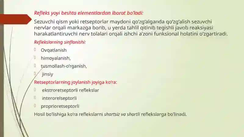 FIZIOLOGIYA fanidan tayyorlagan MUSTAQIL ISHI 3