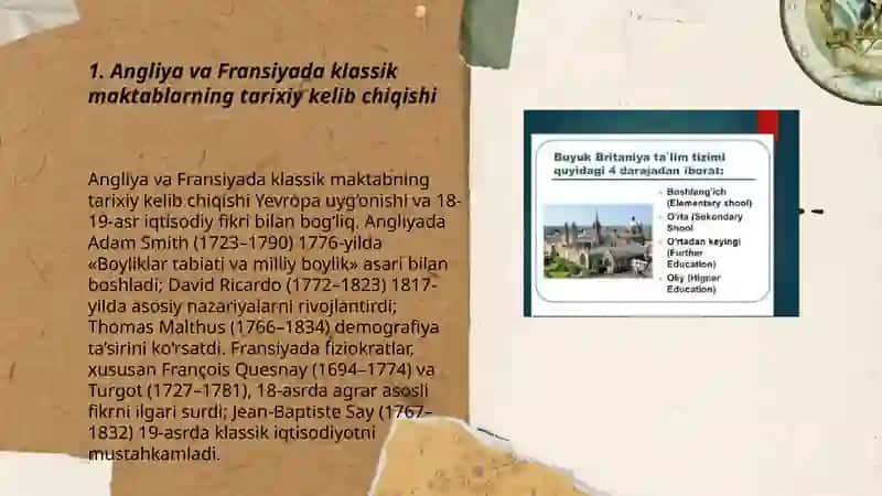 Angliya fransiyada klassik maktablarni shakillanishi 3