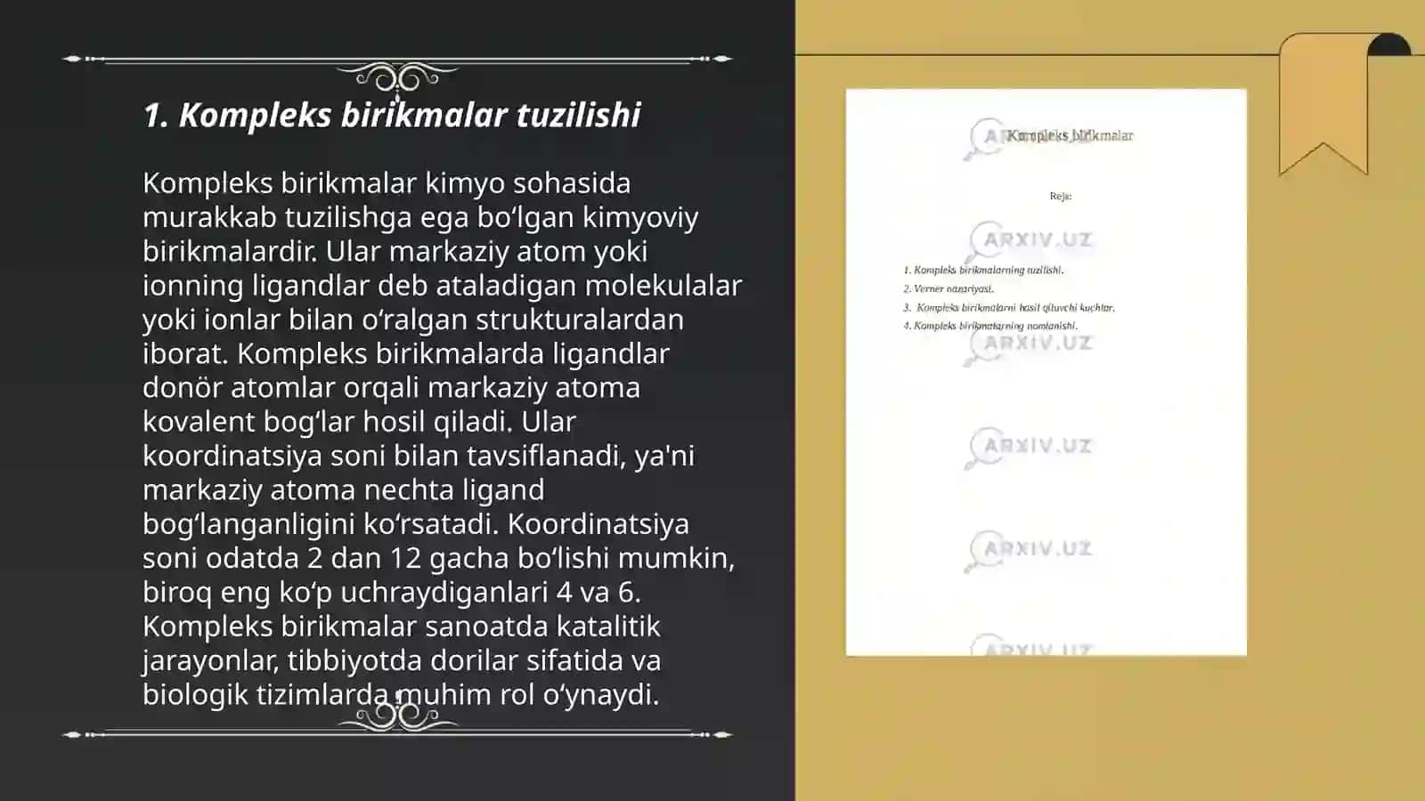Kompleks birikmalar 3