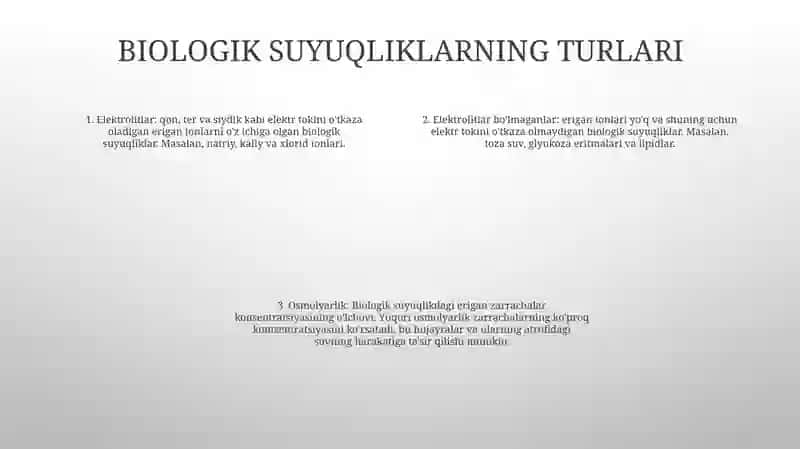 Organizm Biologik Suyuqliklari Elektolit Va Noelektrolit Sifatida 3