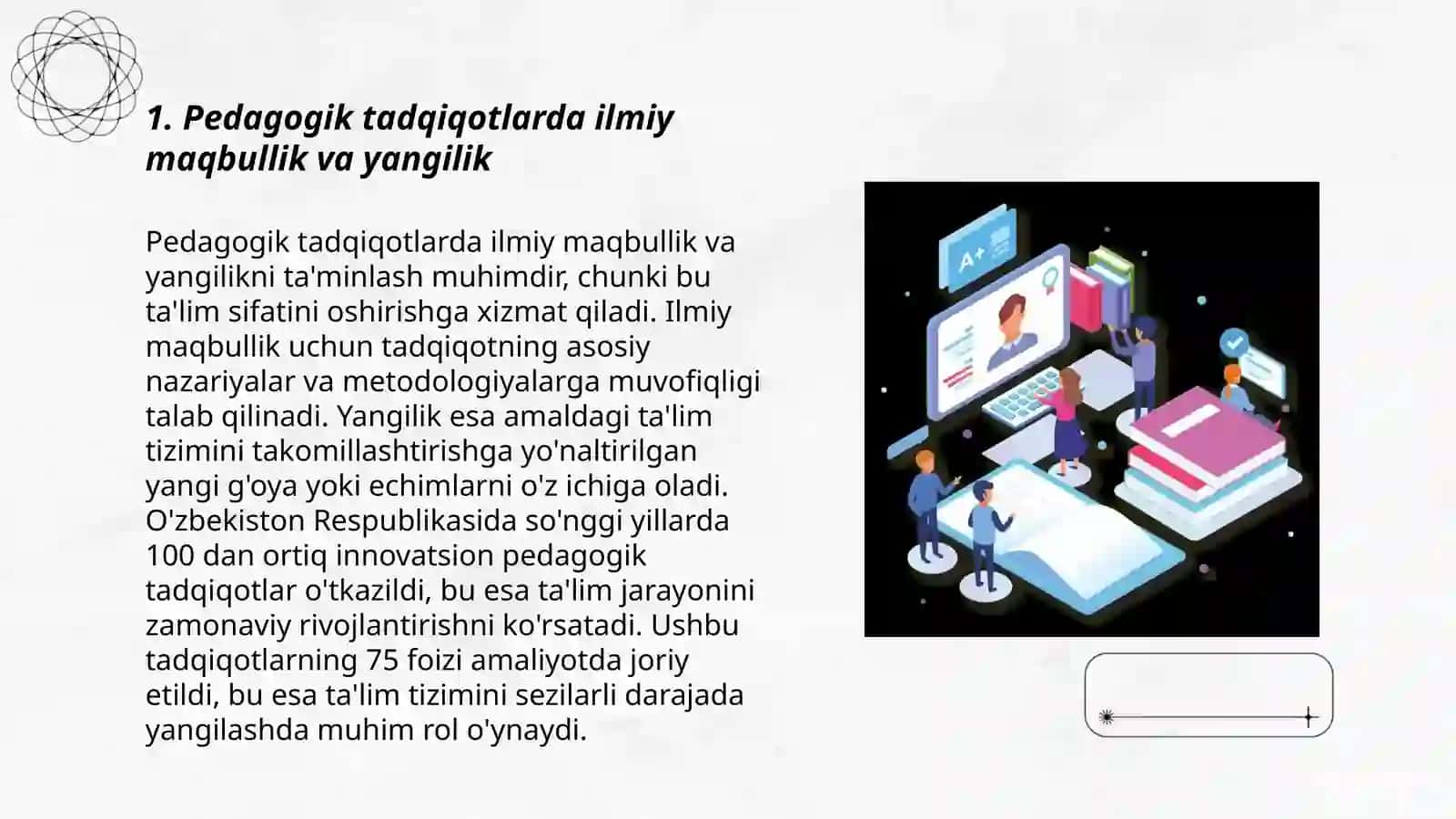 Pedagogik tadqiqotlarning metodologik vositalari 3
