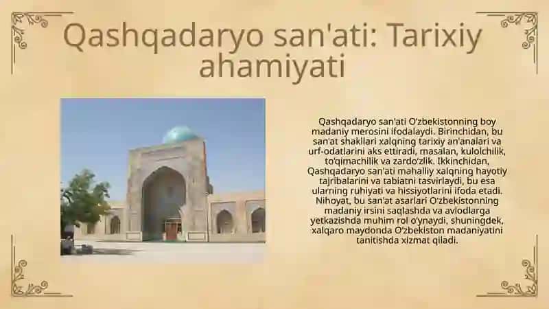 Qashqadaryo madaniy meroslari 3