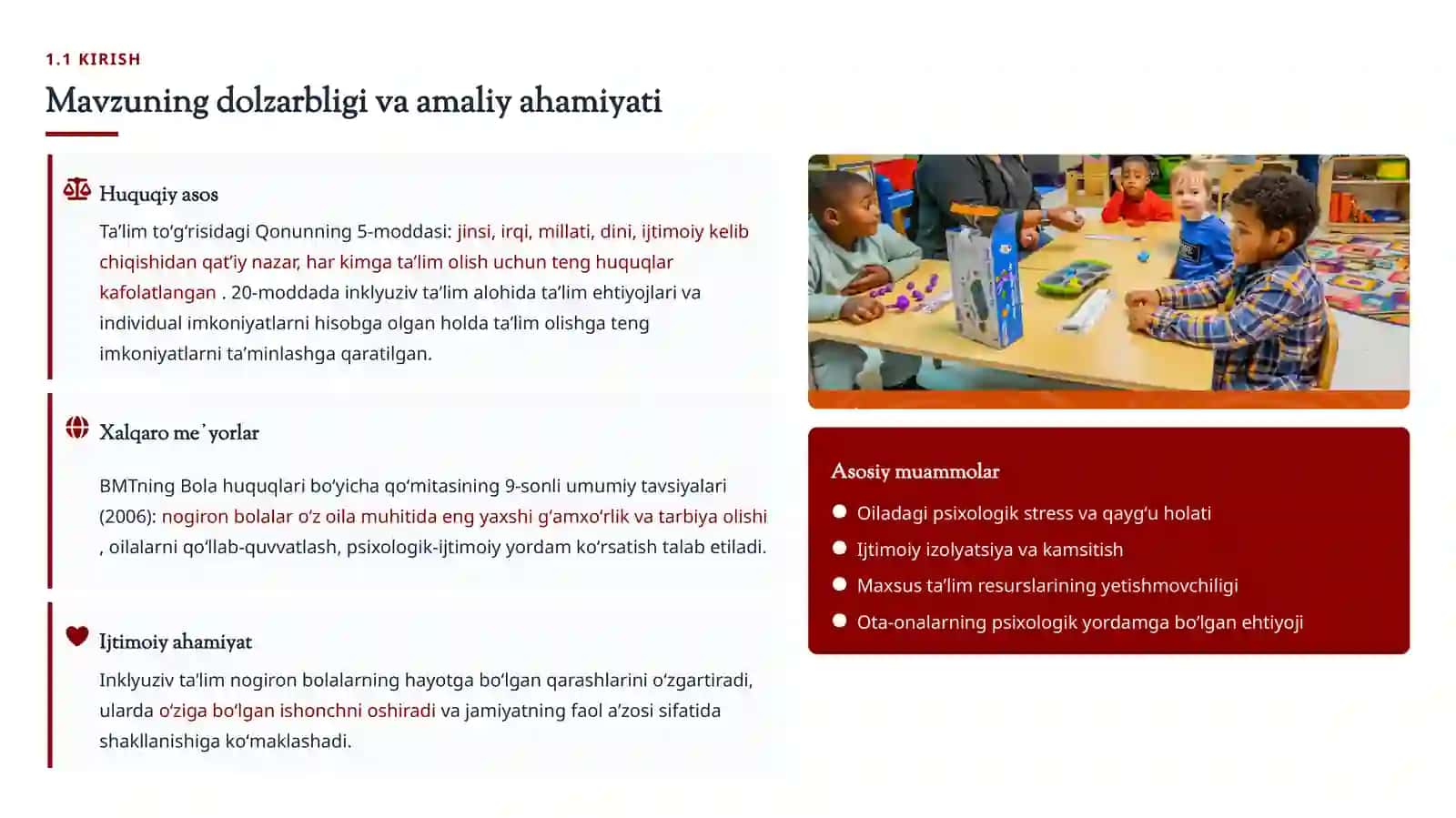 Nogiron bolalari bor oilalarga pedagogik-psixologik yordamning tashkil etilishi 3