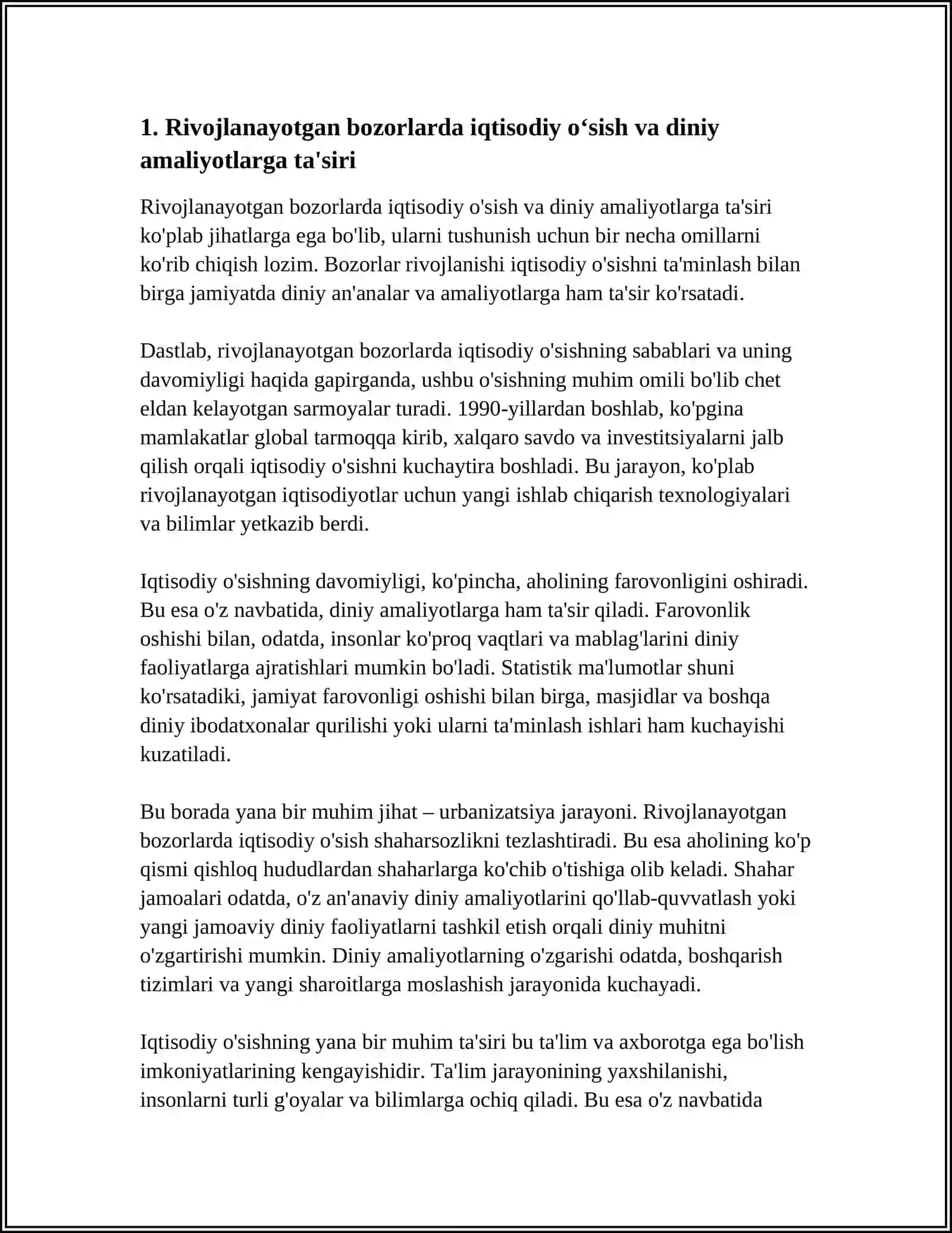 RIVOJLANAYOTGAN BOZORLARNING ÕSISHI DUYOGA TA'SIRI 3
