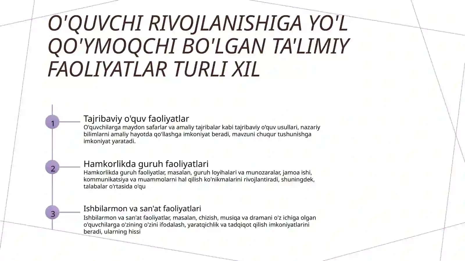 Tarbiyaviy ishlarning o'quvchi tarbiyasiga ta'siri 3