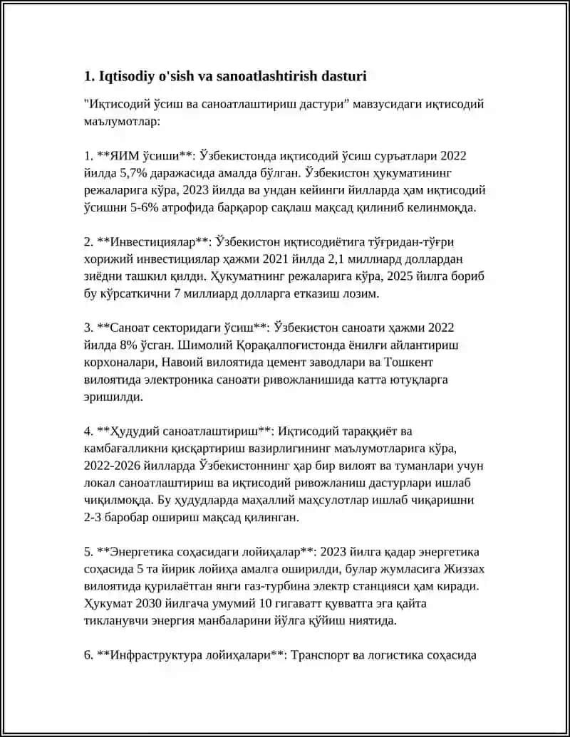 SHAVKAT MIRZOYIVNING 2030 YILGA MO'LJALLANGAN STRATEGIYASI 3