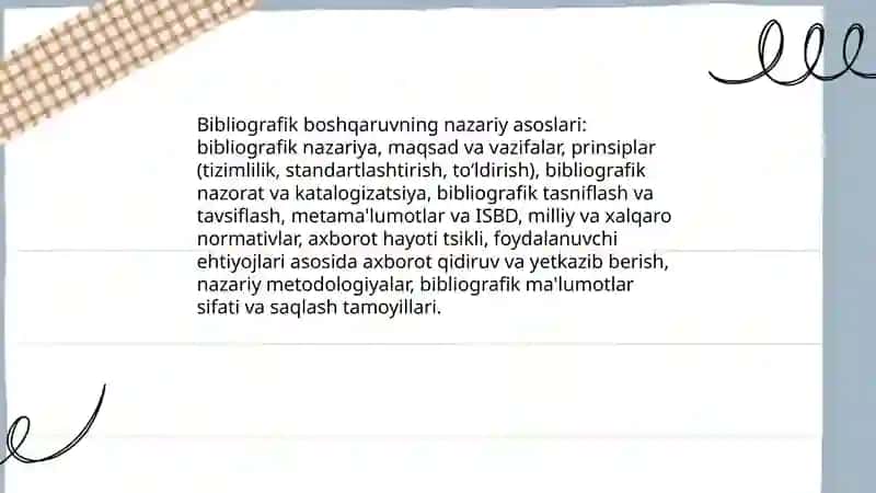 Kutubxona-axborot muassasalarida bibliografik uslubiy boshqarish 3