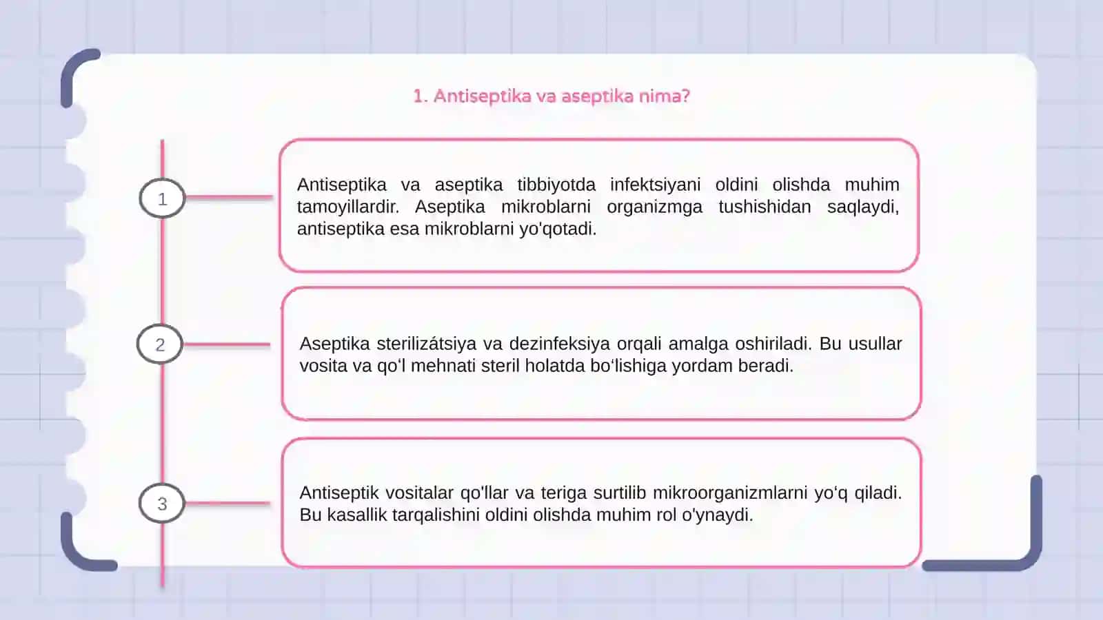 Antiseptika va aseptika tamoyillari 3