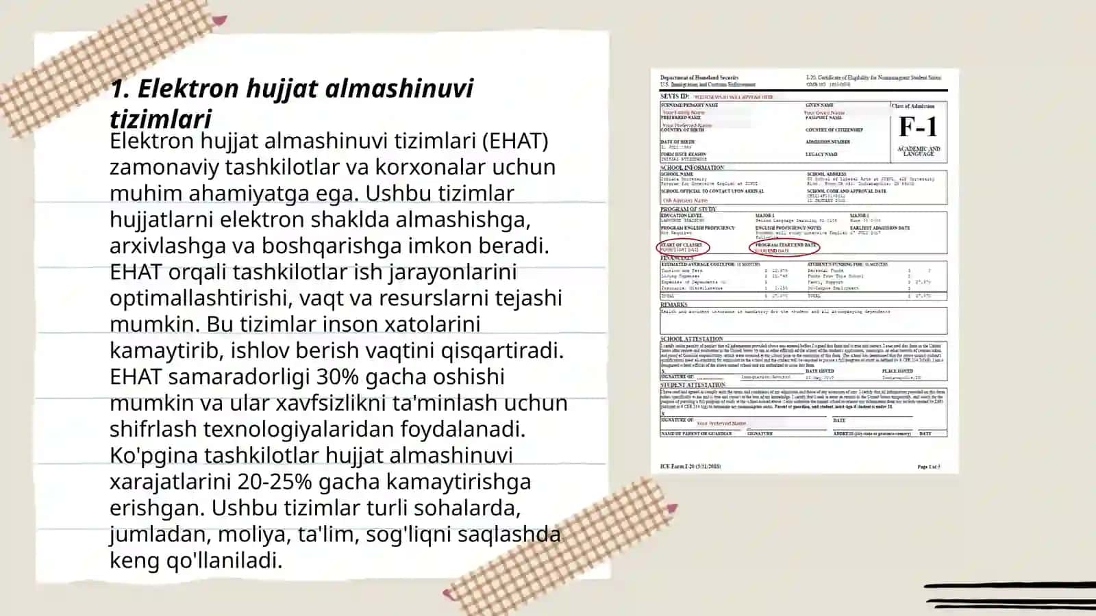 Elektron hujjat almashinuvi va axborot texnologiyasi 3