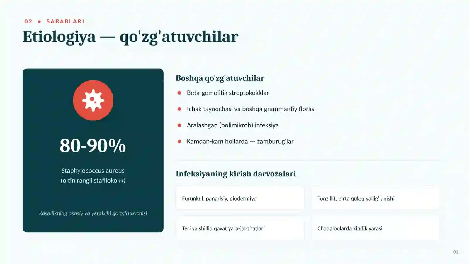 GEMATOGEN OSTEOMIYELIT | SABABLARI, KLINIKASI, DIAGNOSTIKASI VA DAVOLASHI — 15 SLAYDLI TIBBIY TAQDIM 3