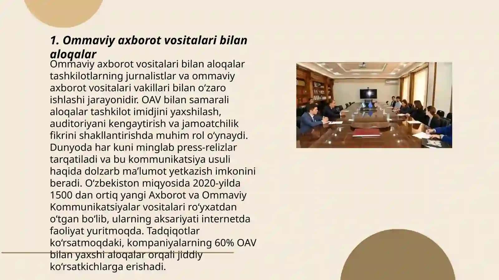 Ommaviy axborot vositalari bilan aloqalar 3