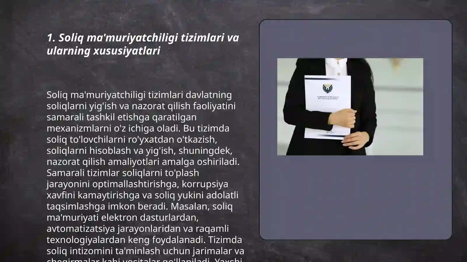 Soliq ma'muriyatchiligi amalga oshirishda ilĝor horijiy mamlakatlar tajribasi 3
