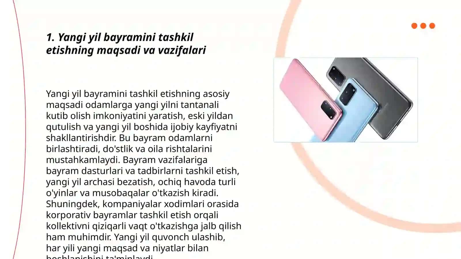 Yangi yil bayramini tashkil etish va munosib utkazish texnologiyasi 3