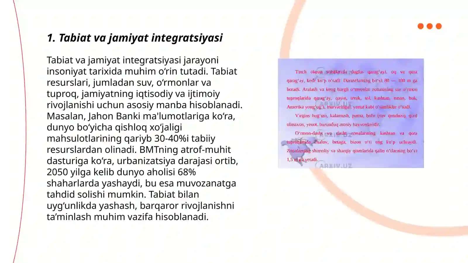 Tabiat va jamiyat urtasidagi uzaro munosabatlar 3