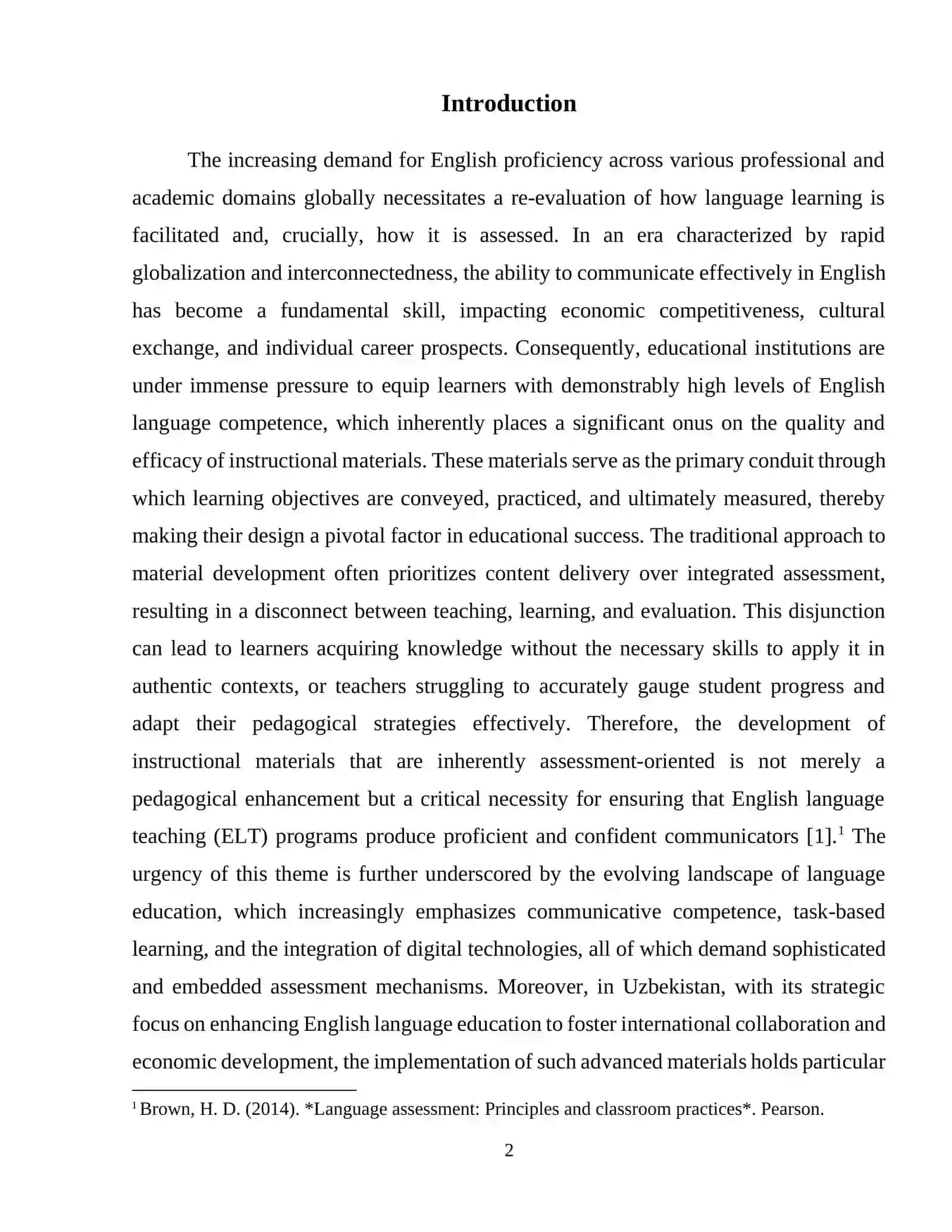 THEORETICAL FOUNDATIONS OF ASSESSMENT-ORIENTED INSTRUCTIONAL MATERIALS IN ENGLISH LANGUAGE TEACHING 3