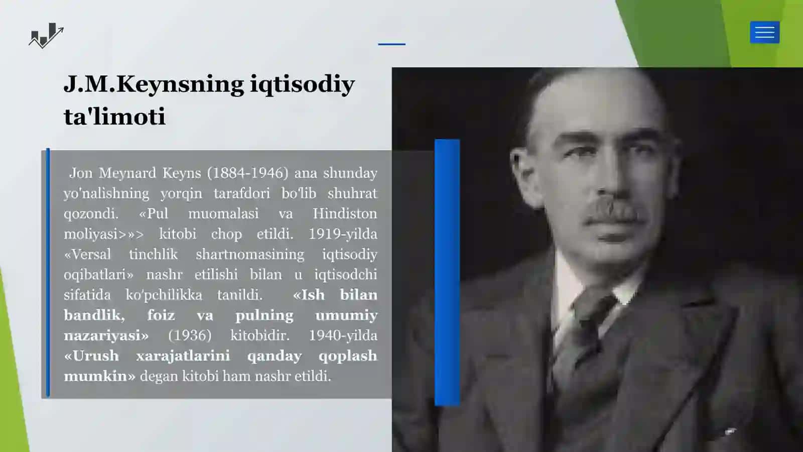 Jon Meynard Keyns ta'limoti va neokeynschilik 3