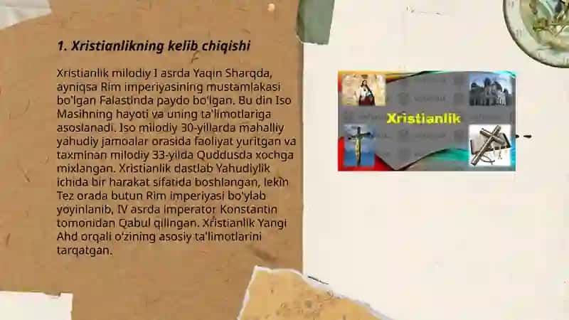 Xristianlik dini tarixi va g' oyalari 3