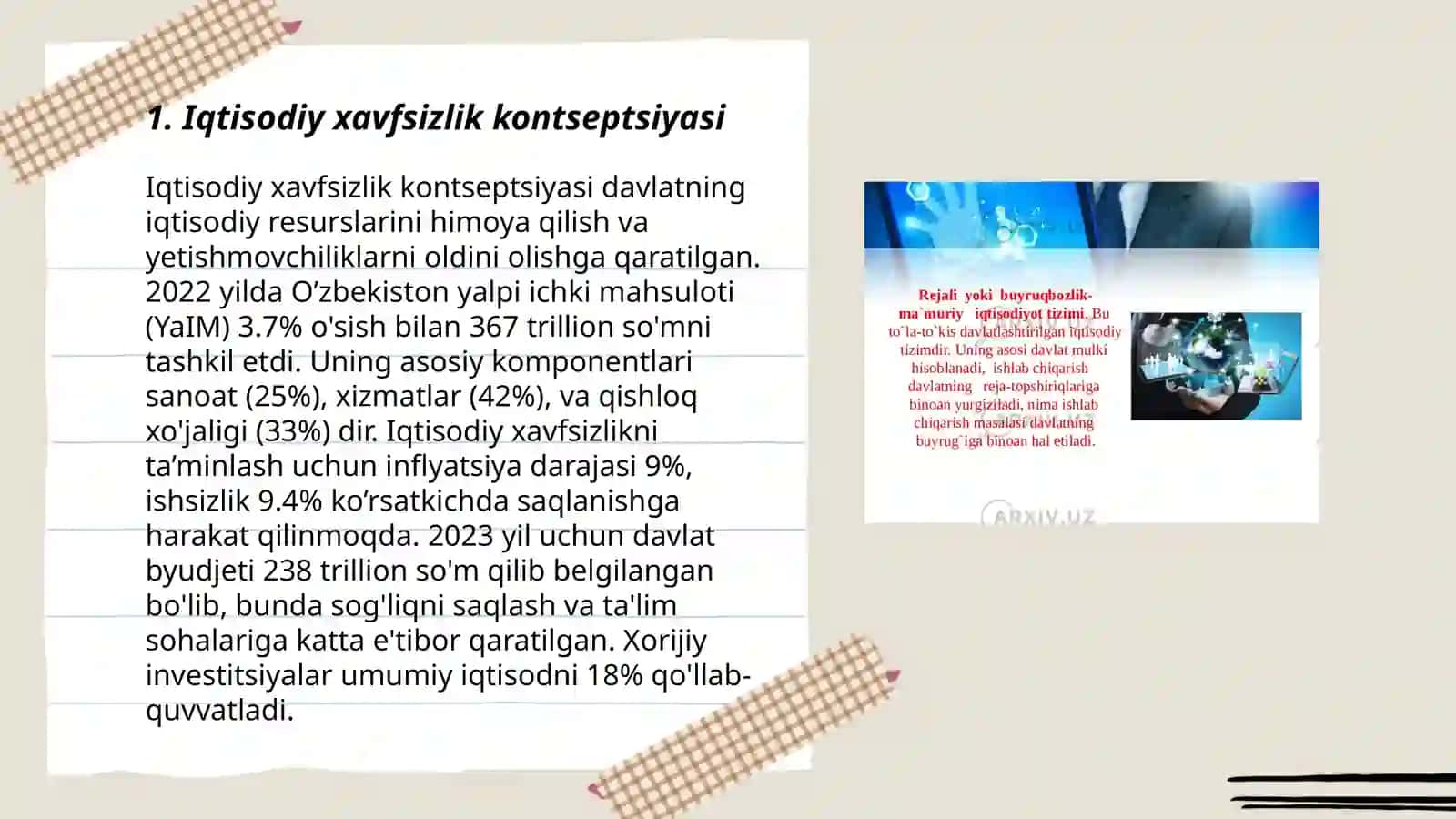 Iqtisodiy xavfsizlik kontseptsiyasi 3