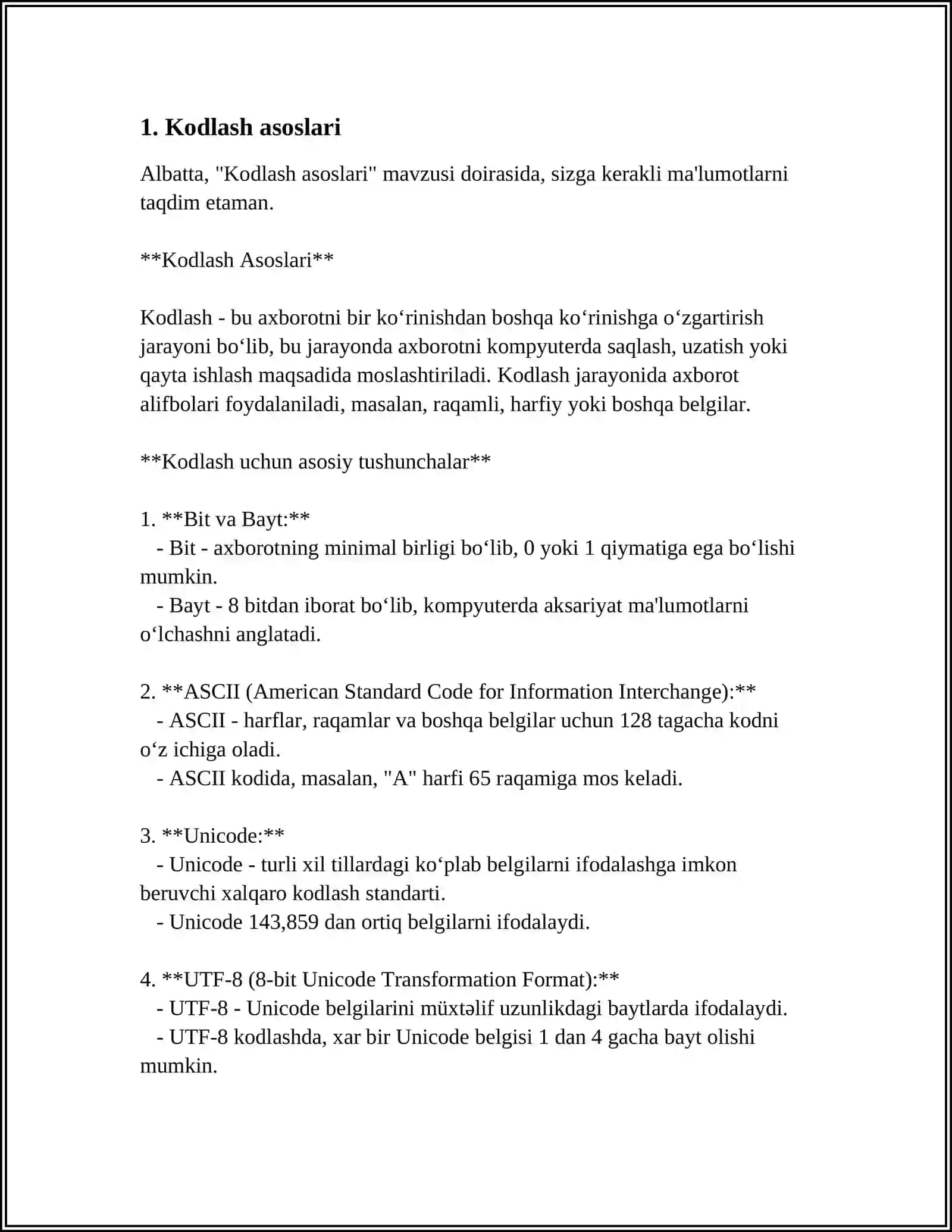 O‘ZBEKISTON RESPUBLIKASI OLIY TA’LIM FAN VA INNOVATSIYA VAZIRLIGI TURON UNIVERSITETI FILALOGIYA KAFEDIRASI MUSTAQIL ISH 3