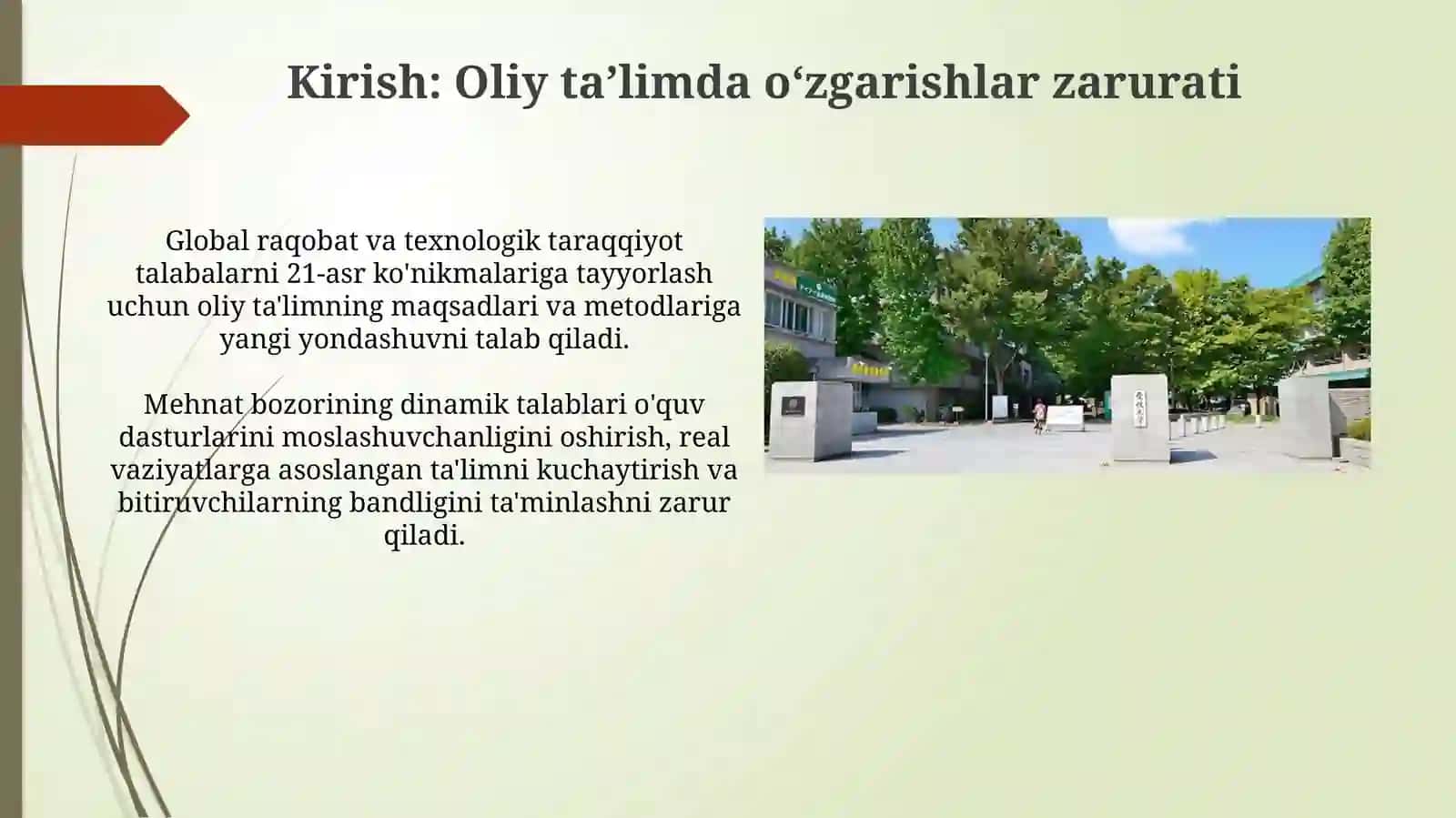 Oliy ta'limda oʻqitishning maqsadlari, mazmuni va usullarini qayta qurishning asosiy tendensiyalari 3