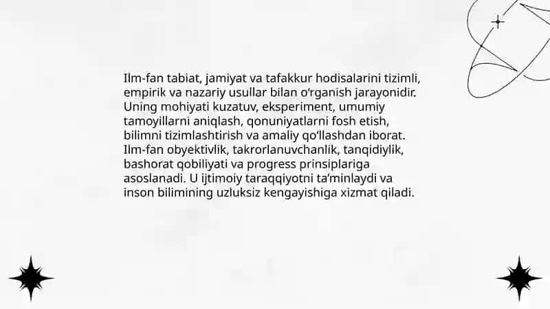 Ilm-fan va ilmiy faoliyat natijalarining mohiyati 3