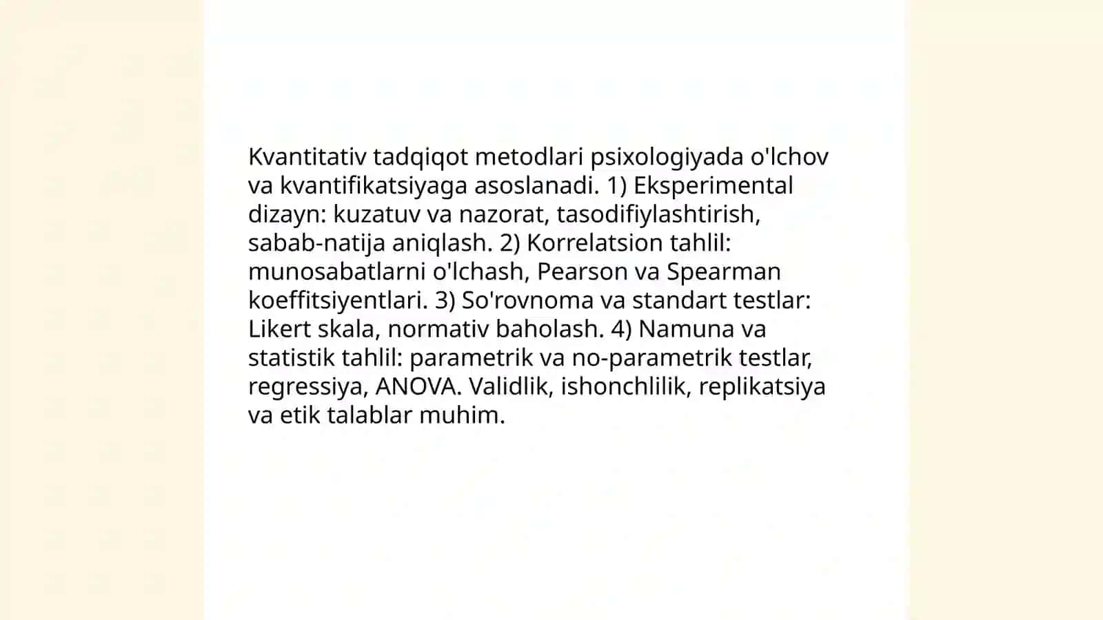 Hozirgi zamon psixologiyasining tadqiqot metodlari 3