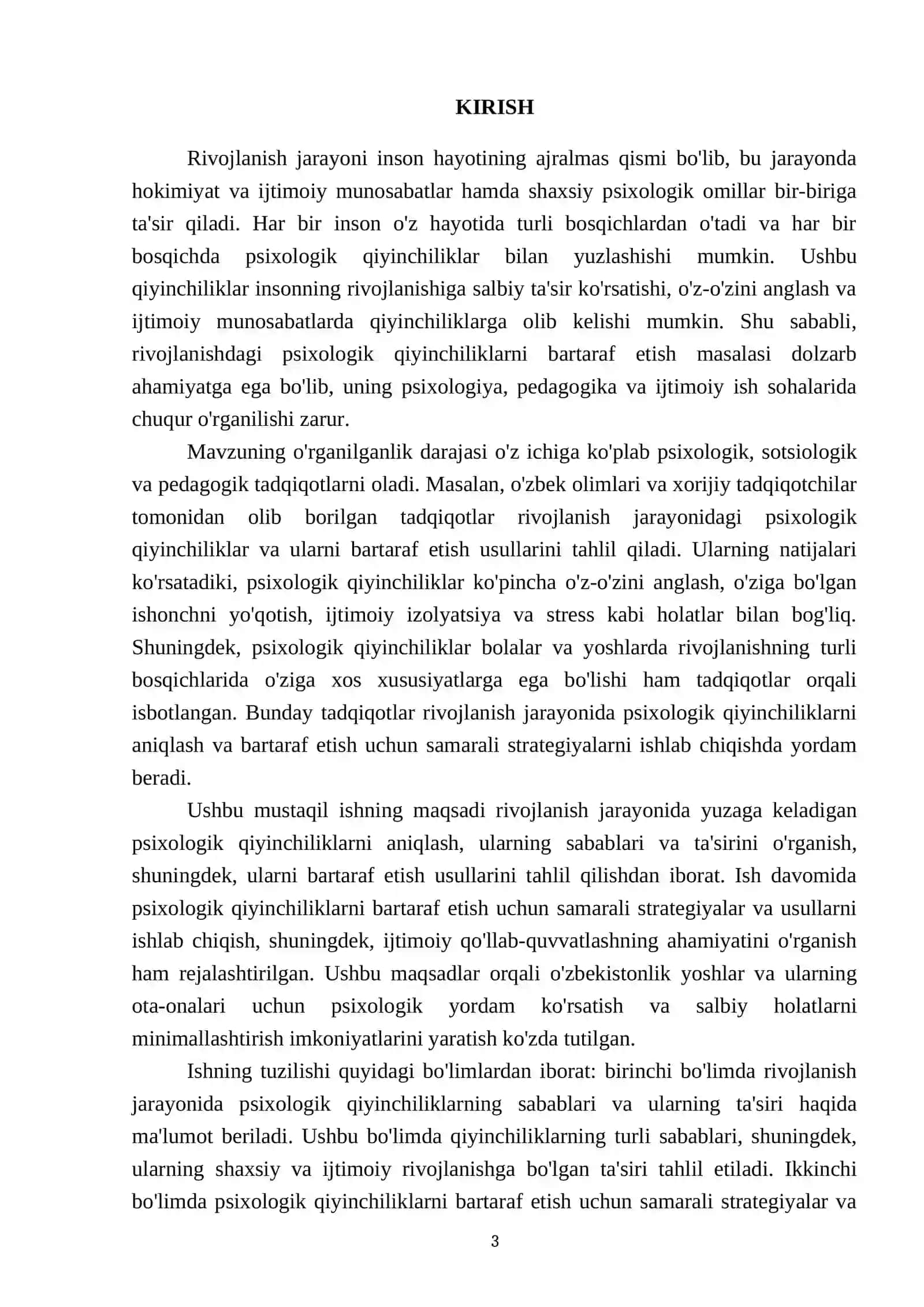 Rivojlanishdagi psixologik qiyinchiliklarni bartaraf etish 3