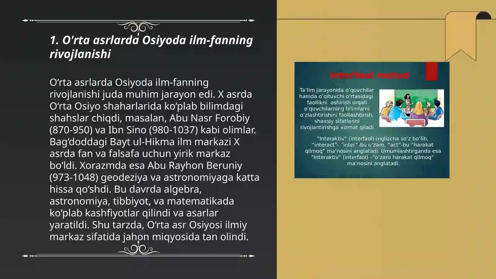 O'rta asrlarda Osiyoda tabiat haqidagi tushunchalarning rivojlanishi 3