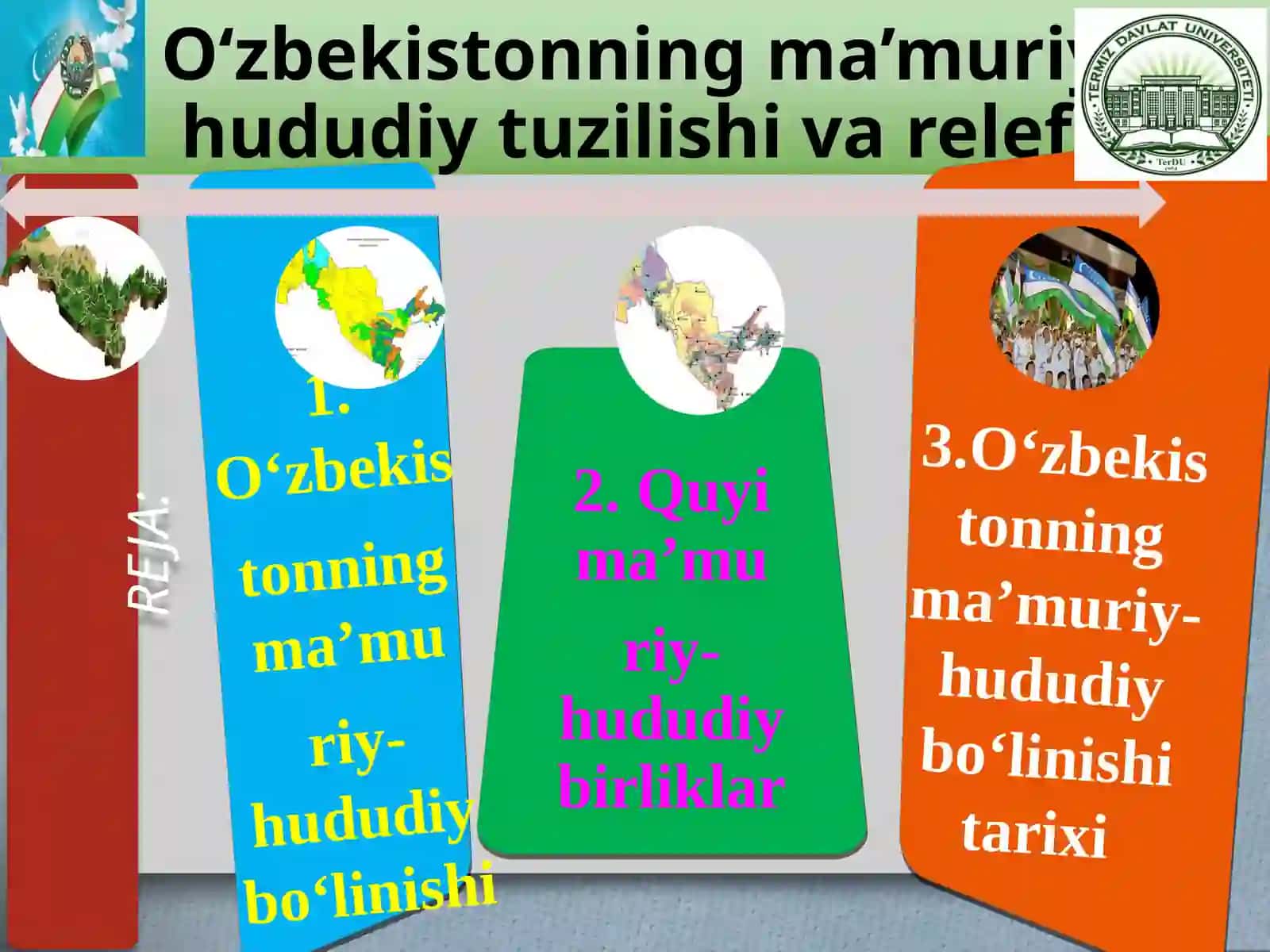 O‘ZBEKISTONNING MA’MURIY-HUDUDIY-TUZILISHI VA RELEFI 3
