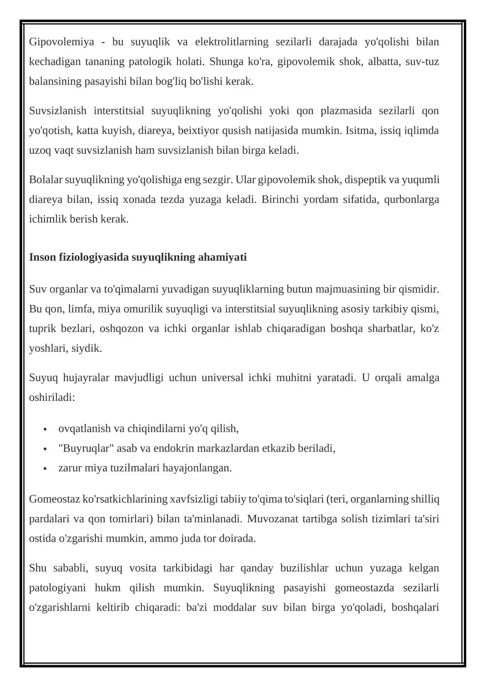 Gipovolemik shok haqida tushuncha 3