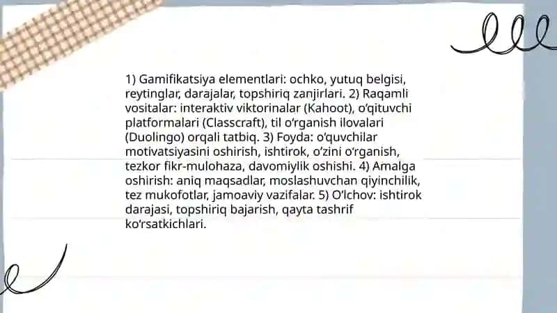Oʻquvchilar mativatsiyasini raqamli vositalar orqali oshirish 3
