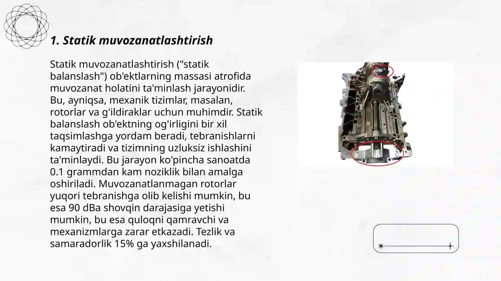 Statik muvozanatlashtirish 3