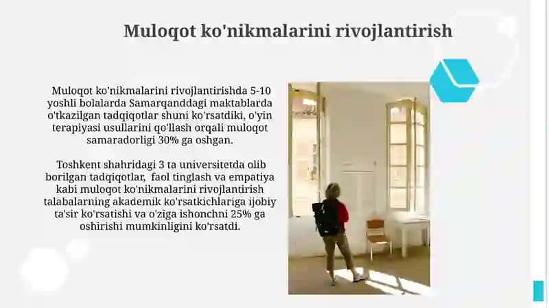 Muloqot ko'nikmalarini rivojlantirish 3